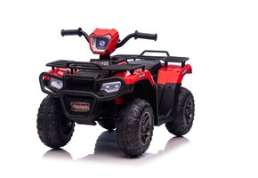 Elektrische quad - 88x46x51cm - tot 3,5km/u - rood zwart
