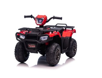 Elektrische quad - 88x46x51cm - tot 3,5km/u - rood zwart