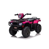 Elektrische quad - 88x46x51cm - tot 3,5km/u - roze zwart