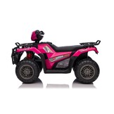 Elektrische quad - 88x46x51cm - tot 3,5km/u - roze zwart