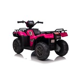Elektrische quad - 88x46x51cm - tot 3,5km/u - roze zwart