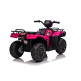 Elektrische quad - 88x46x51cm - tot 3,5km/u - roze zwart