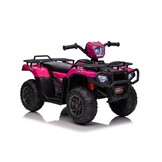 Elektrische quad - 88x46x51cm - tot 3,5km/u - roze zwart