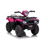 Elektrische quad - 88x46x51cm - tot 3,5km/u - roze zwart