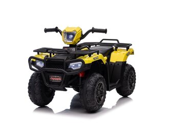 Elektrische quad - 88x46x51cm - tot 3,5km/u - geel zwart