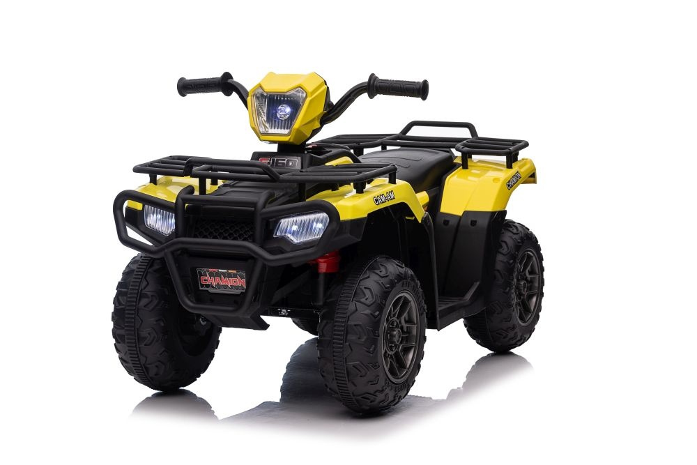 Elektrische quad - 88x46x51cm - tot 3,5km/u - geel zwart