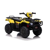 Elektrische quad - 88x46x51cm - tot 3,5km/u - geel zwart