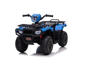 Elektrische quad - 88x46x51cm - tot 3,5km/u - blauw zwart