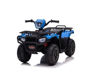 Elektrische quad - 88x46x51cm - tot 3,5km/u - blauw zwart