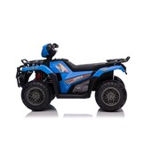 Elektrische quad - 88x46x51cm - tot 3,5km/u - blauw zwart