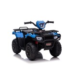 Elektrische quad - 88x46x51cm - tot 3,5km/u - blauw zwart