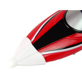 Bestuurbare boot - speedboot - 20-25 km/u - R/C - rood, zwart