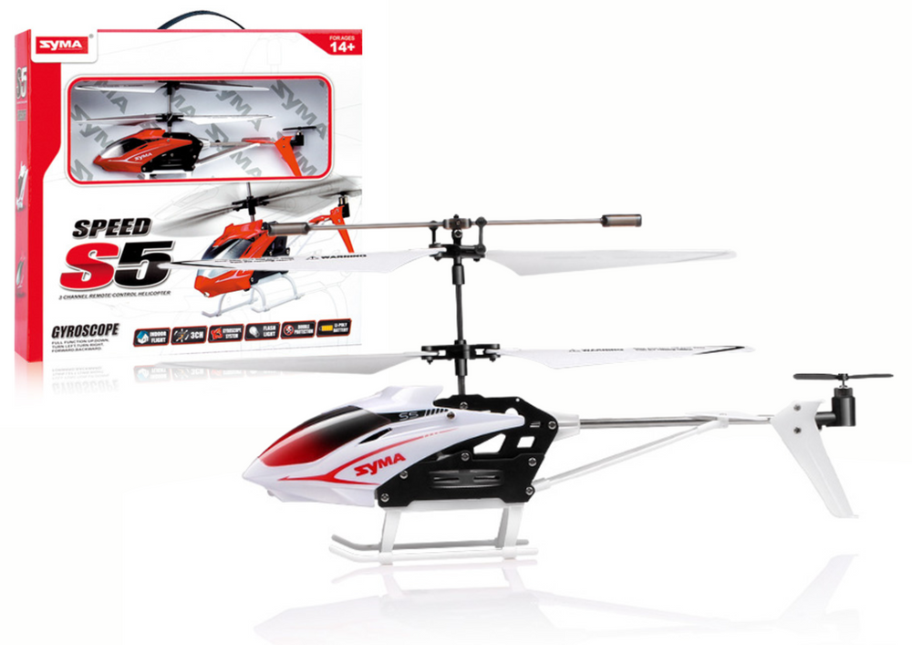 Bestuurbare helikopter - RC helikopter - 20x10x18cm - wit zwart