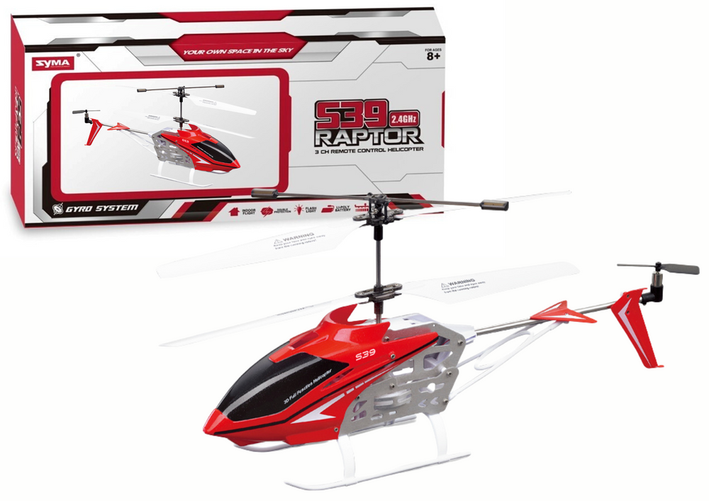 Bestuurbare helikopter - RC helicopter - 30x15x25cm - rood