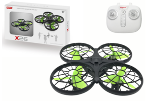 Drone - X26 SYMA - 1-1.5m/sec - tot 30 meter - zwart groen