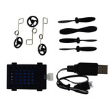 RC vliegtuig - 0,5m/sec - 80-120m bereik - blauw zwart