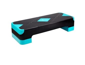 Aerobic step  blauw - 2 hoogte standen - 67x27 cm