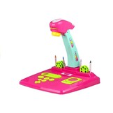 Tekentafel met projector - 38x37x40cm - 2in1 - roze turquoise