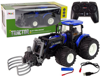 Bestuurbare trekker - R/C tractor - 28x11x14cm - met grijper