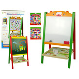 Schoolbord - 74x45x34cm - 2in1 - hout - magnetisch