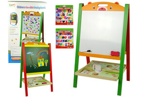 Schoolbord - 74x45x34cm - 2in1 - hout - magnetisch