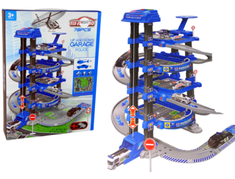 Speelgoed garage - auto parkeerplaats - met 2 politie auto's