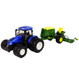 Bestuurbare trekker - R/C tractor - 24x11x12cm - met balenpers
