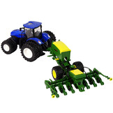 Bestuurbare trekker - R/C tractor - 24x11x12cm - met balenpers