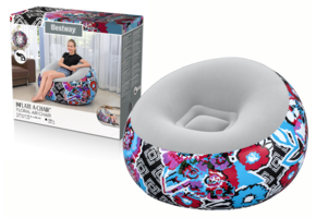 Opblaasbare stoel - Bestway - 112x112x66cm - graffiti