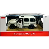 Bestuurbare auto - Mercedes G63 - R/C - 7 km/u - 2,4GHz - wit