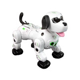 Robothondje - R/C - 18x25x12cm - interactief - wit zwart