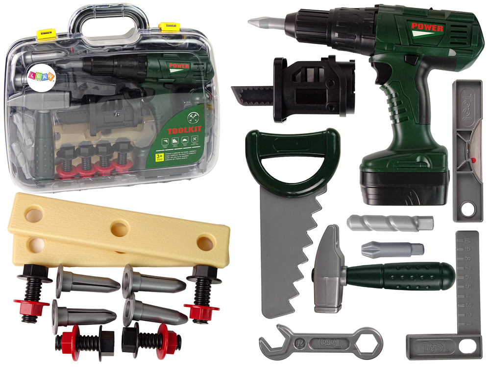 Speelgoed gereedschap - kindergereedschap - 34x30cm - 24 delig