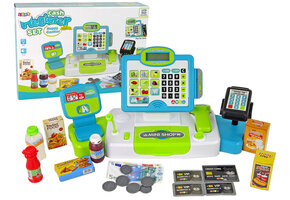 Speelgoed kassa - 33x23x16 cm - interactief - met accessoires