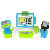 Speelgoed kassa - 33x23x16 cm - interactief - met accessoires