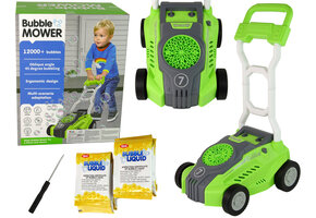 Speelgoed grasmaaier - bellenblaas machine - 30x26x55cm - groen