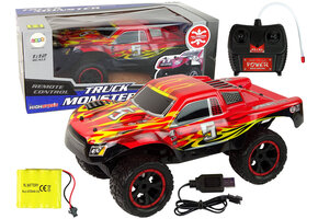 Bestuurbare auto - R/C - 20km/u - 1:12 - 4.8V 700mAh - rood