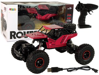 Bestuurbare auto - R/C buggy - tot 30m - 2,4GHz - rood