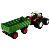 Bestuurbare trekker - RC tractor - 2,4G - 19x12x15cm - rood wit