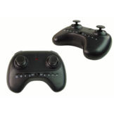 Drone - 12,5x3x12,5cm - R/C - met LED - groen blauw