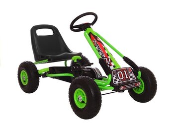 Skelter - go kart - 92x56x56cm - groen zwart