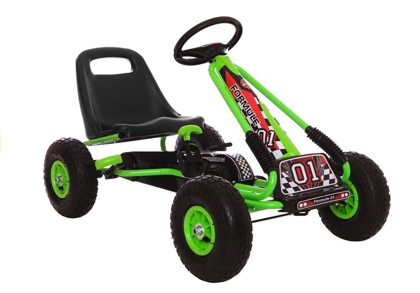 Skelter - go kart - 92x56x56cm - groen zwart