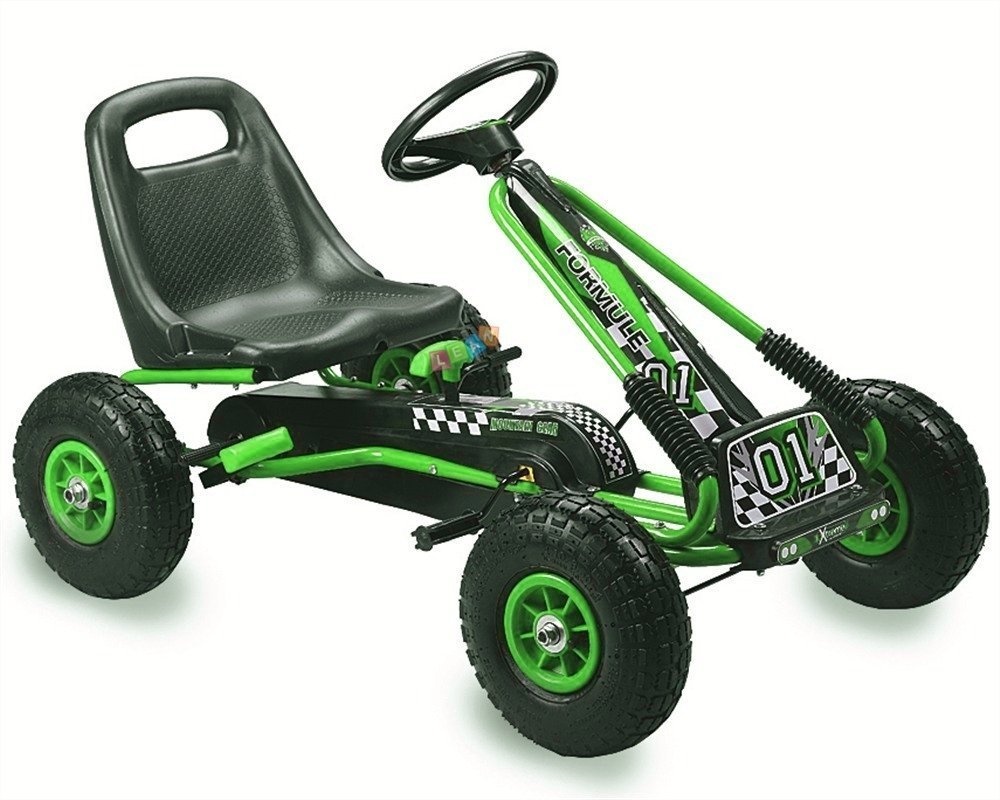 Skelter - go kart - 92x56x56cm - groen zwart