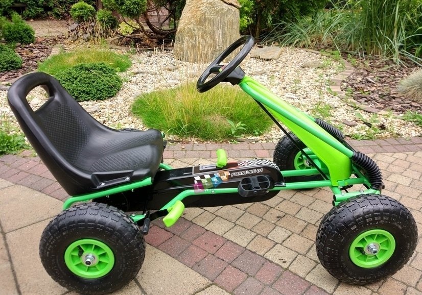 Skelter - go kart - 92x56x56cm - groen zwart