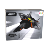 RC vliegtuig - 24x6x18cm - 4 verwisselbare propellers - zilver