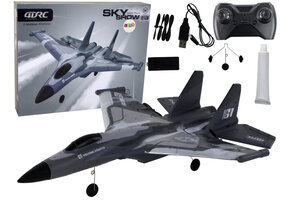 RC vliegtuig - 0,5 m/sec - tot 200m - 2,4G - 40x5x31cm - grijs