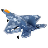 RC vliegtuig - 0,5m/sec - tot 200m - 2,4G - verlichting - blauw