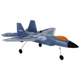 RC vliegtuig - 0,5m/sec - tot 200m - 2,4G - verlichting - blauw