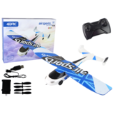 RC vliegtuig - 30x3x41cm - met verlichting - wit blauw