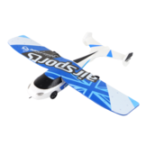 RC vliegtuig - 30x3x41cm - met verlichting - wit blauw