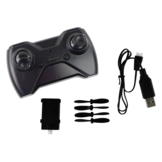 RC vliegtuig - 30x3x41cm - met verlichting - wit blauw